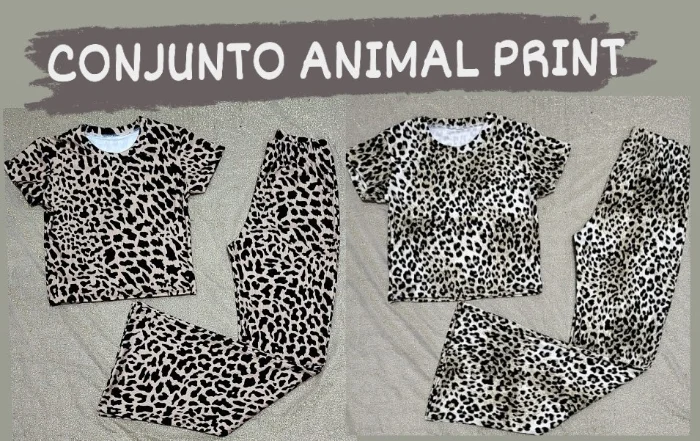 Conjuntos Animal Print Oxford