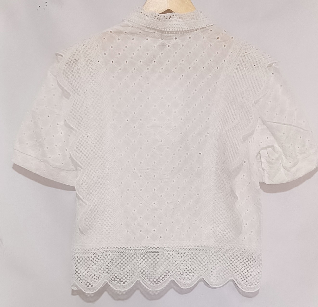 Camisa Mujer Broderie Manga Larga - Imagen 2
