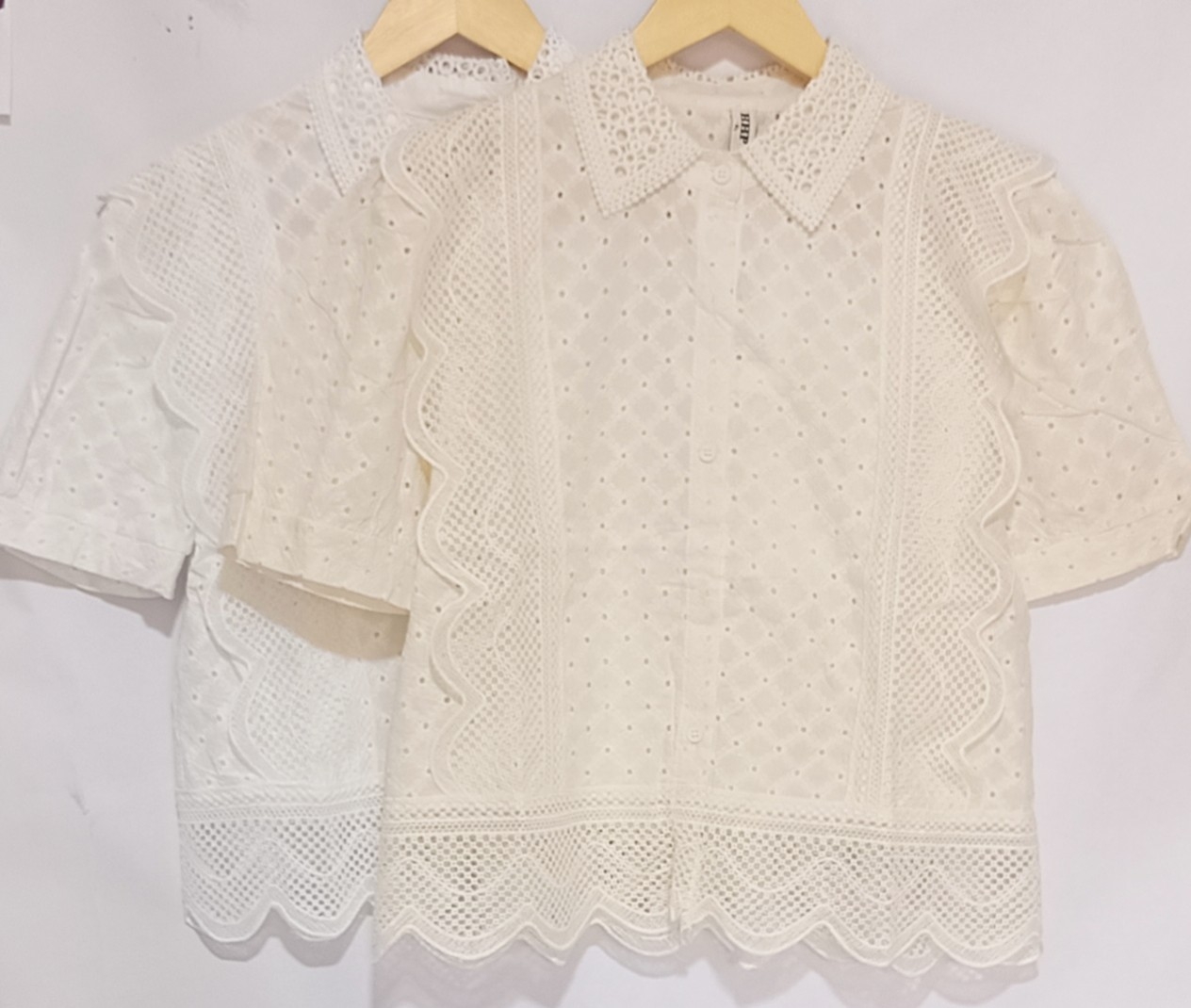 Camisa Mujer Broderie Manga Larga - Imagen 3