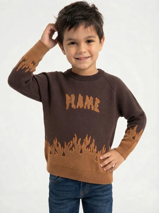 Sueter Over Flama Choco