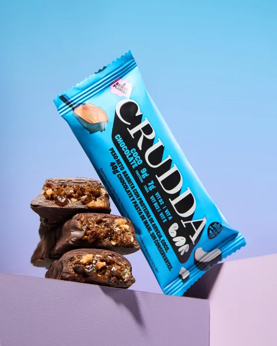 Barritas Crudda Protein Vegan 10 Unidades 400g Sabor Banana Toffe