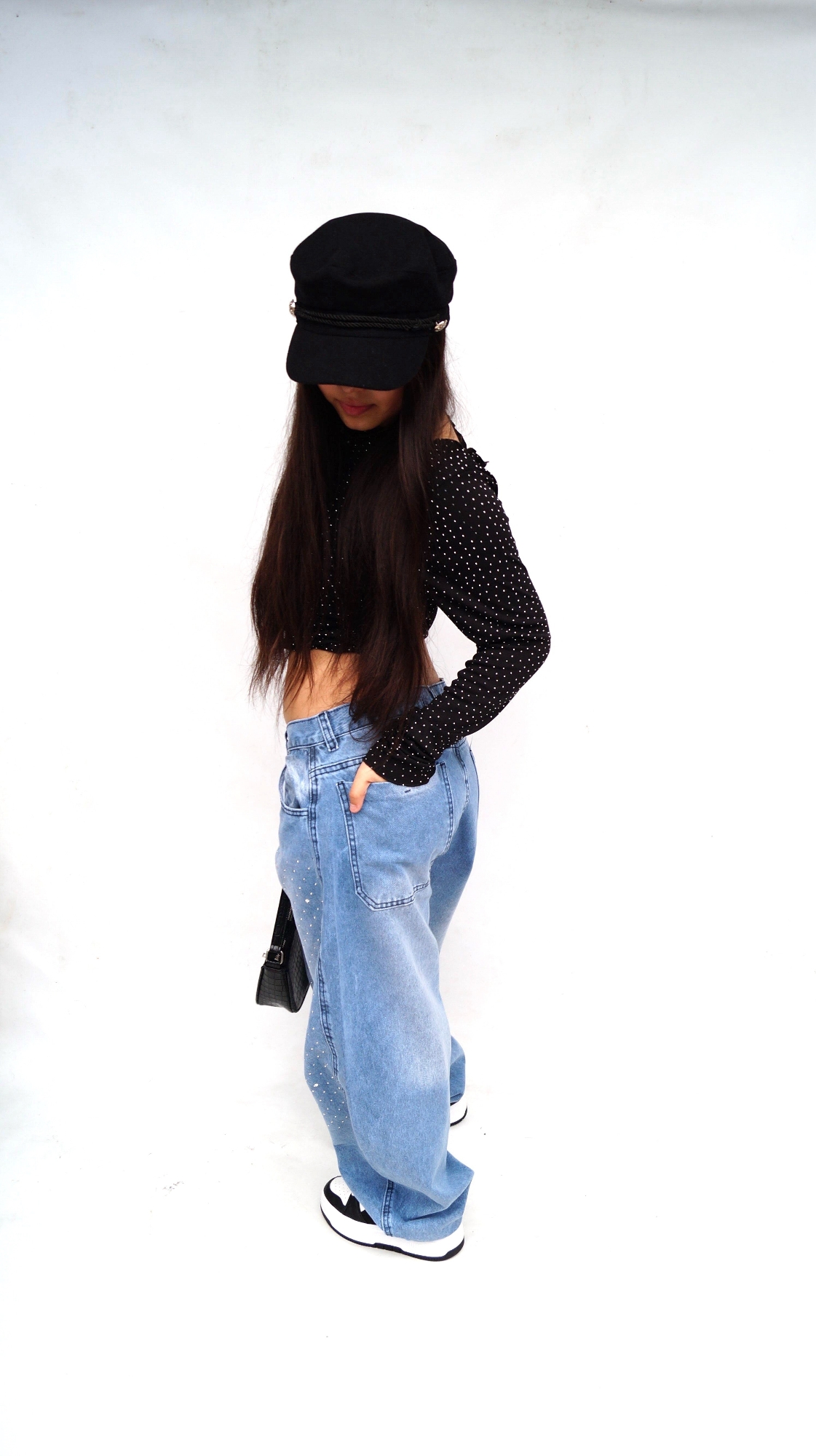 Baggy Celeste Brillo Teens - Imagen 3