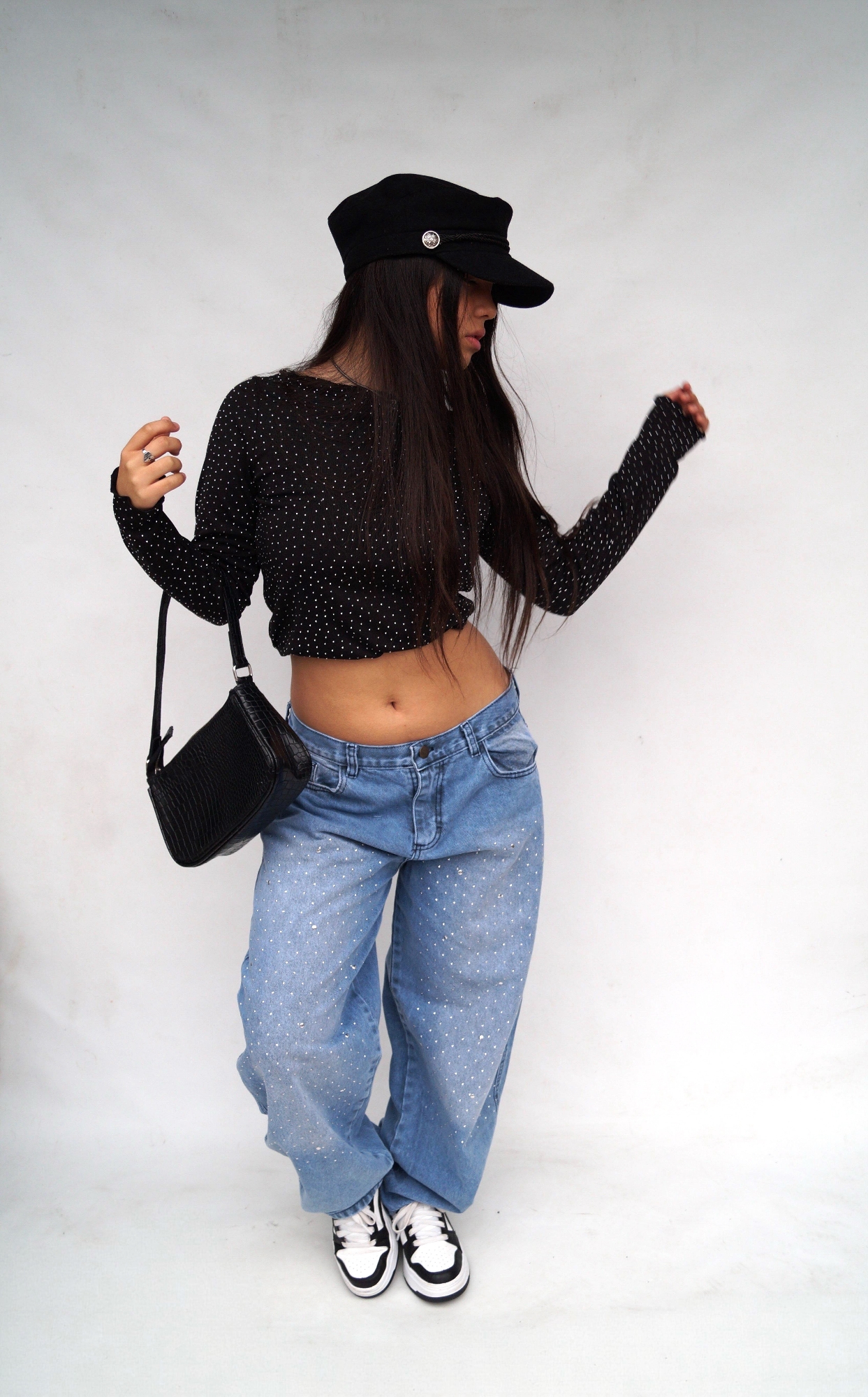 Baggy Celeste Brillo Teens - Imagen 4