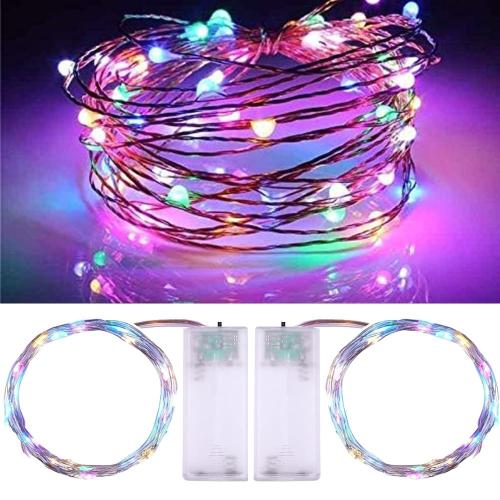 Luz Guirnalda Multicolor 3mts a Pilas