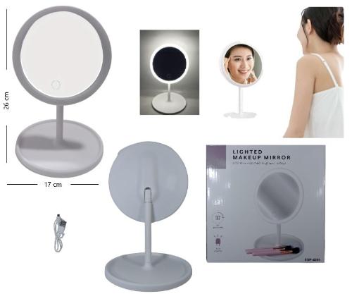 Espejo Led Redondo Regulable Luz Fria