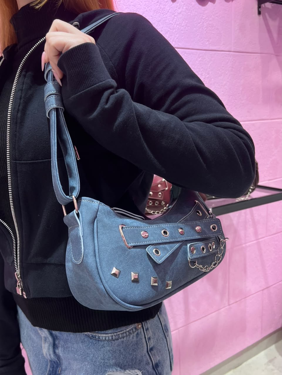 Cartera Mini Bag Baguette Bordo Marrón Negra Jeans - c23d47e2-a5a1-4dd2-978b-687cb7669492.jpeg