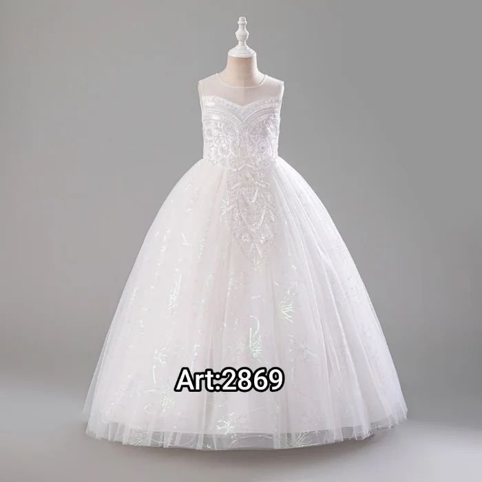 Vestido 2869 Largo  Blanco