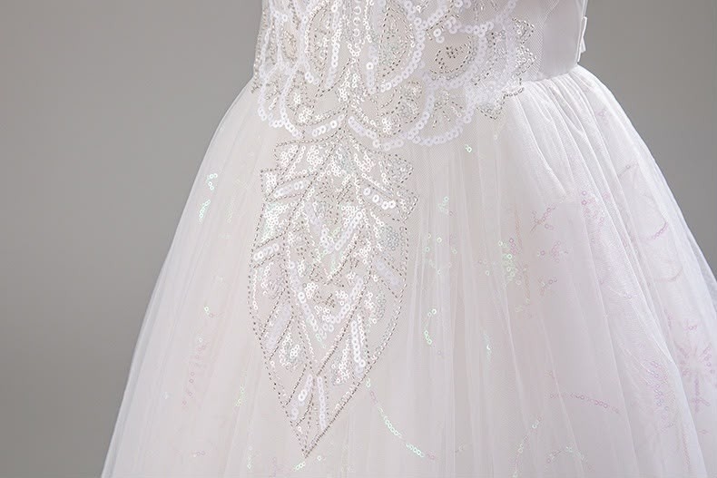 Vestido 2869 Largo  Blanco - Imagen 3