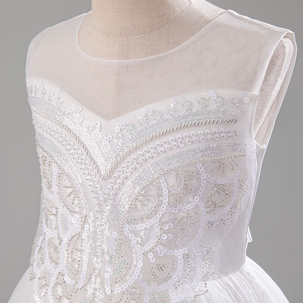 Vestido 2869 Largo  Blanco - Imagen 4