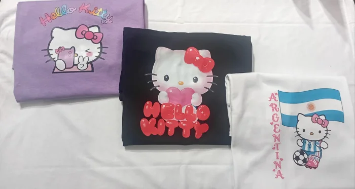 Remeras Estampadas Hello Kitty