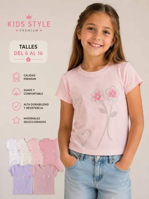 Remera Nena Kiids Girls