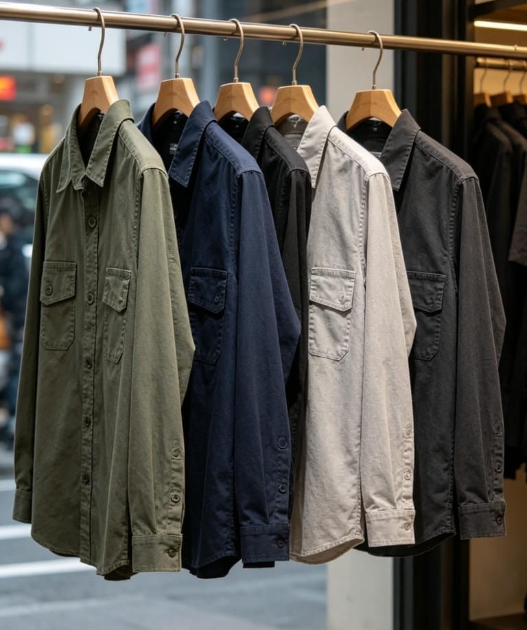 Camisa de Gabardina de Hombre - Imagen 2