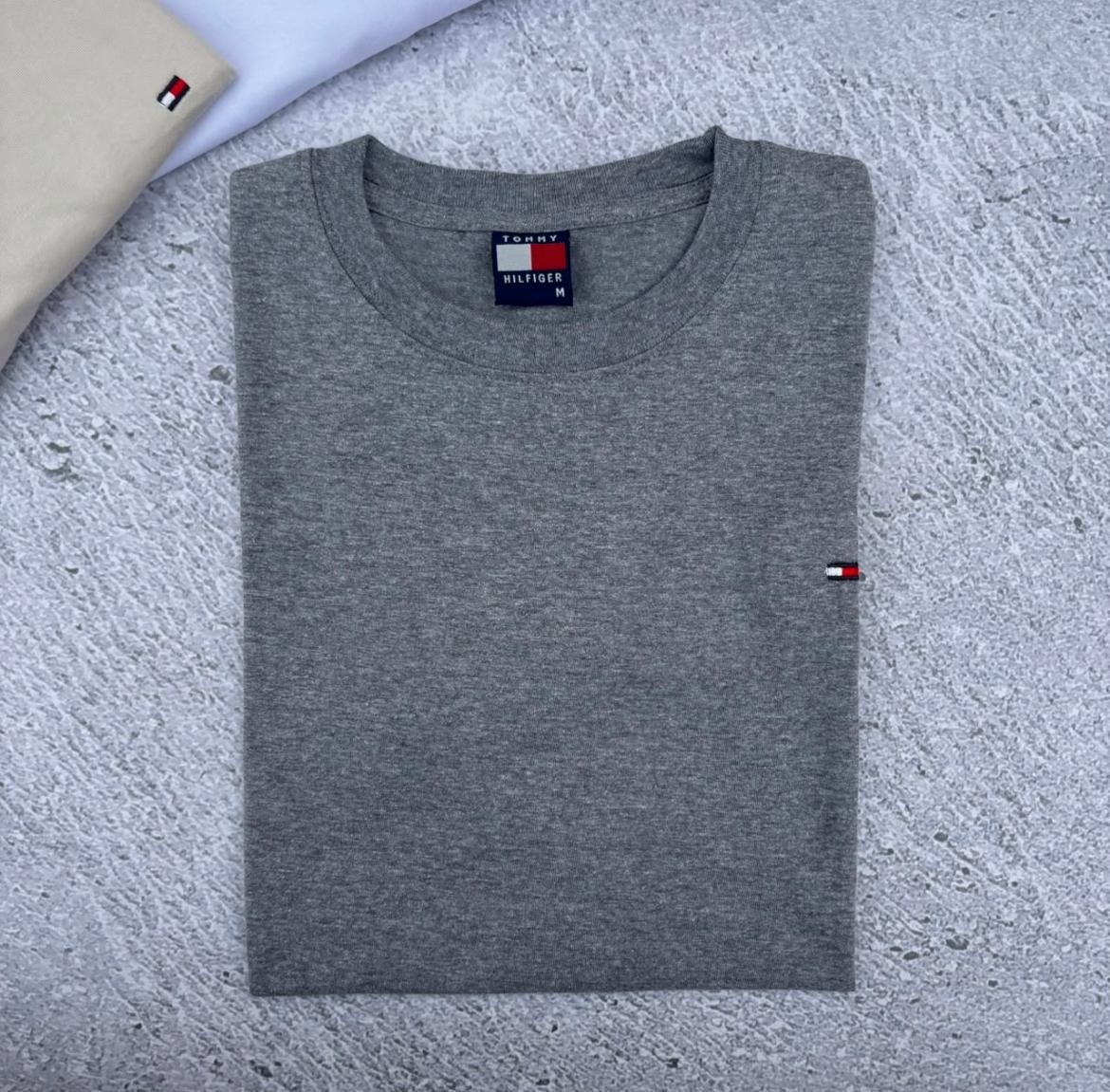 Remera Tommy Hombre Algodon Peinado - Imagen 4