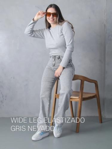 Wide Leg Gray Elastizado