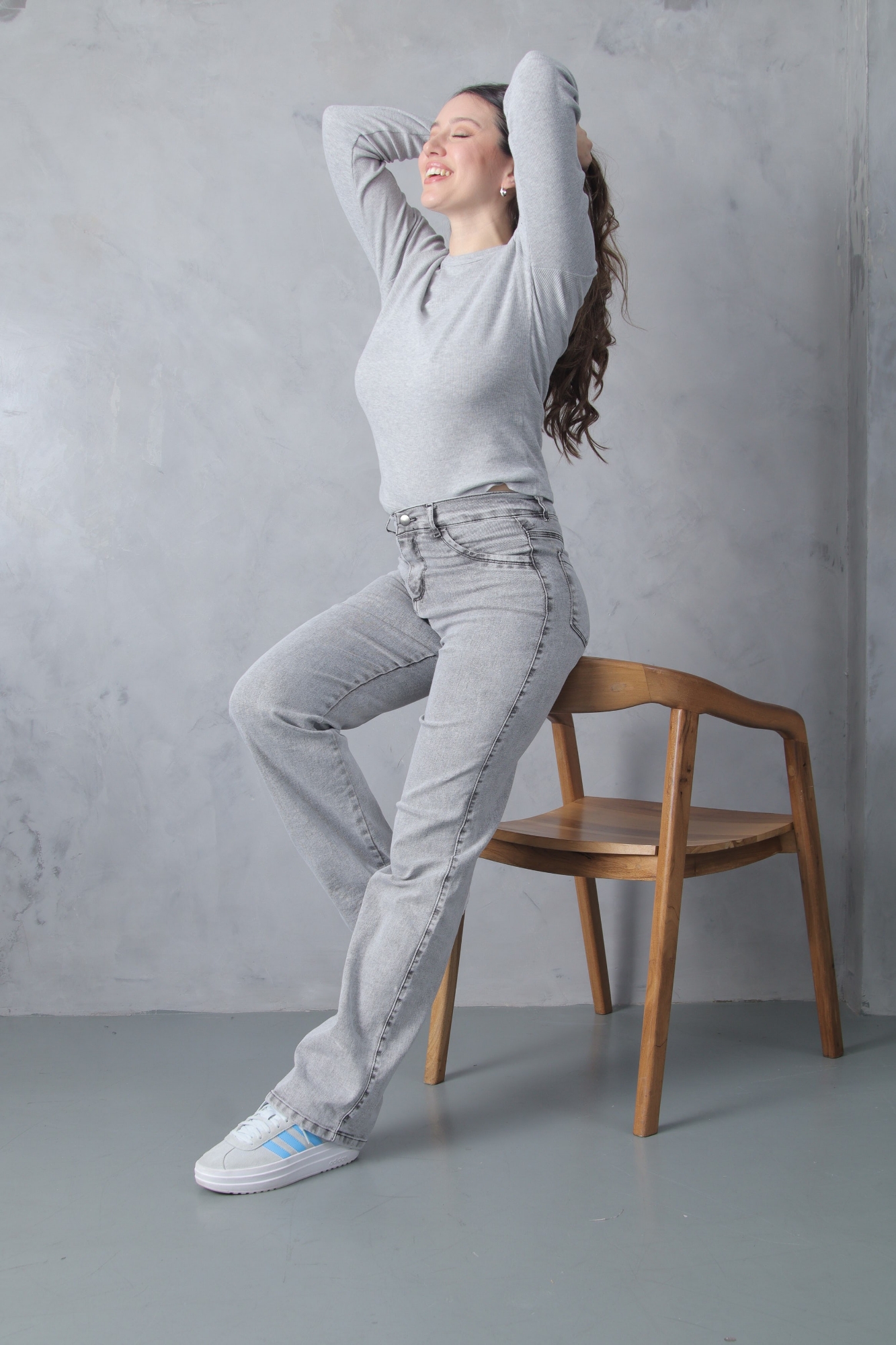 Wide Leg Gray Elastizado - Imagen 2