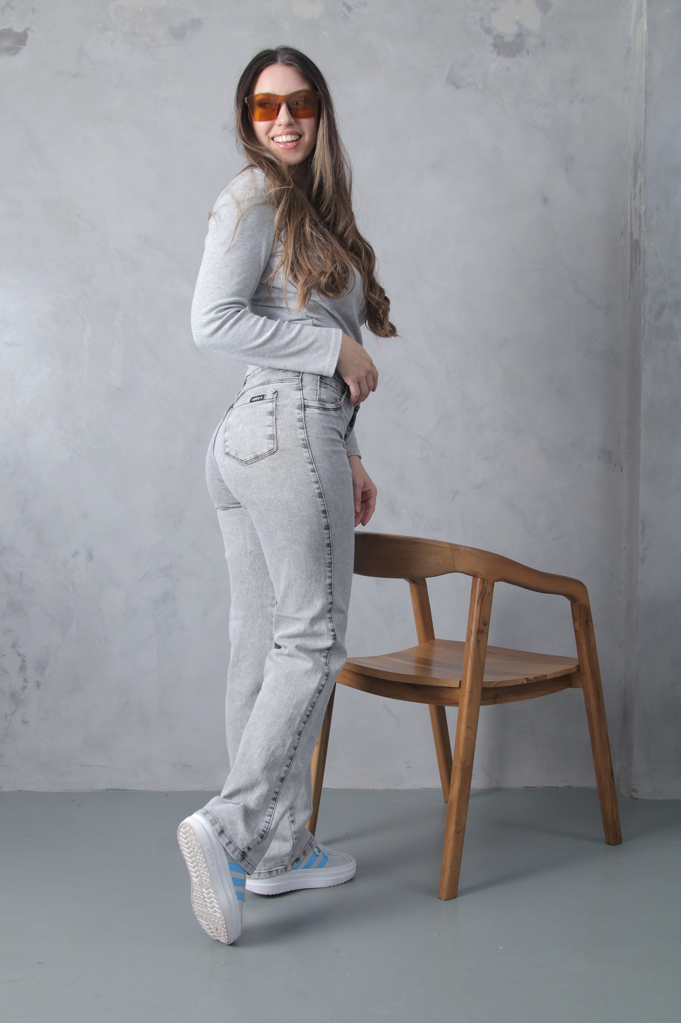 Wide Leg Gray Elastizado - Imagen 4