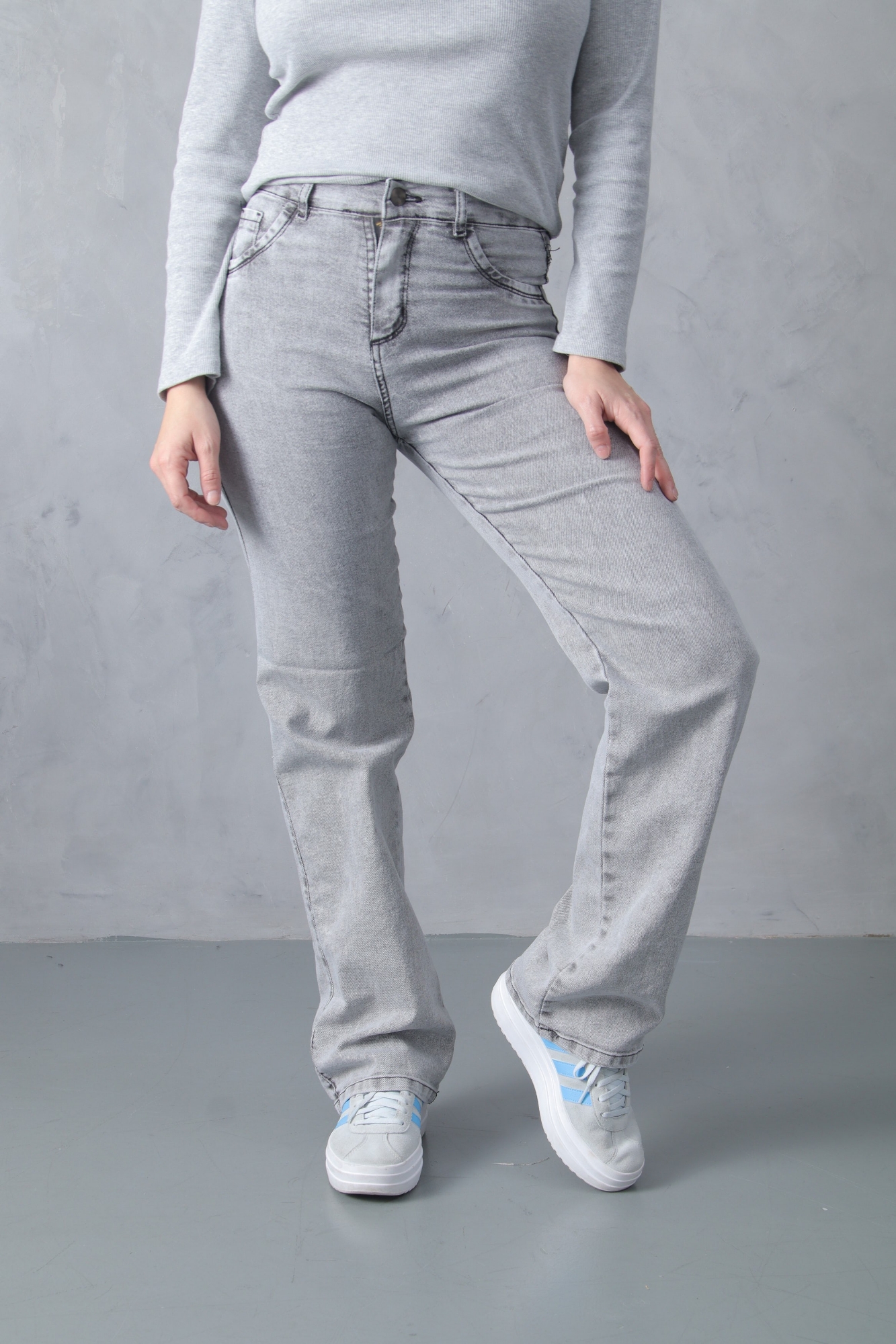 Wide Leg Gray Elastizado - Imagen 5