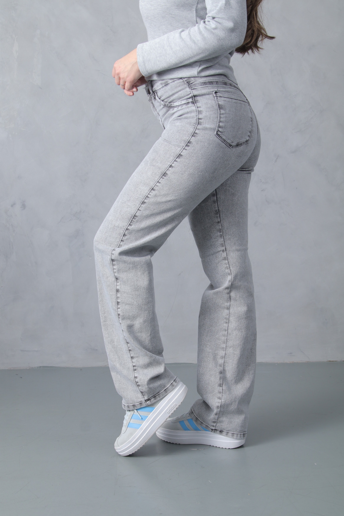 Wide Leg Gray Elastizado - Imagen 6