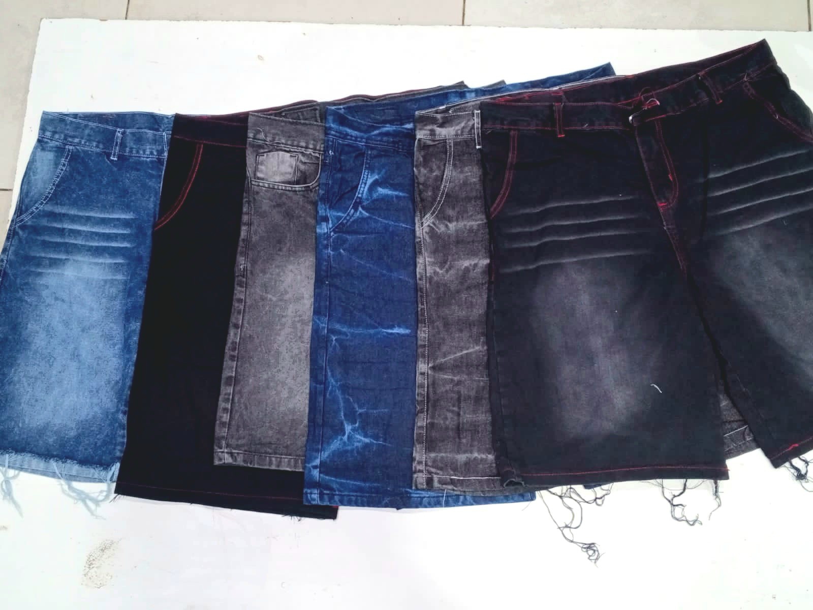 Bermuda de Jean Baggy Unisex Pantalón Corto Denim Ancho 2000's Pinterest Dama Moda - Imagen 2