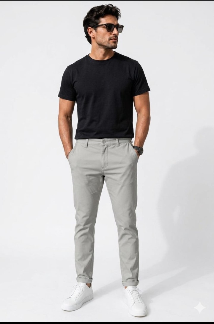 Pantalon Corte Chino Hombre Pantalon Semi Chupin Skinny Caballero Elegante Mayoristas - Imagen 6