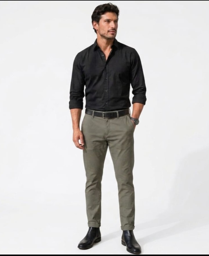 Pantalon Corte Chino Hombre Pantalon Semi Chupin Skinny Caballero Elegante Mayoristas - Imagen 9