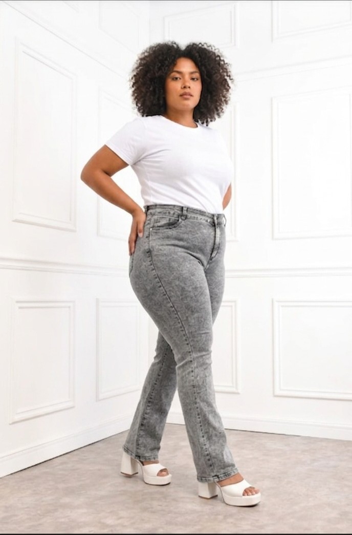 Jean Oxford Grande Dama Pantalón Acampanado Denim Especial Mujer Moda2000s Mayoristas - Imagen 6