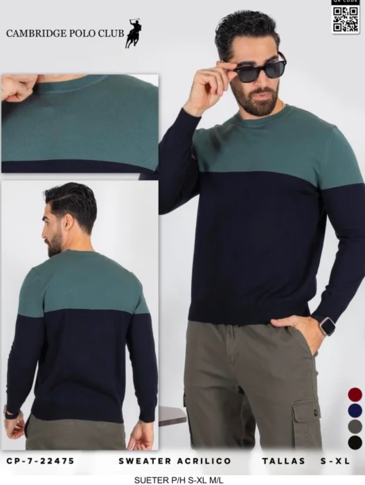 Sweater Polo Doble Art 2475