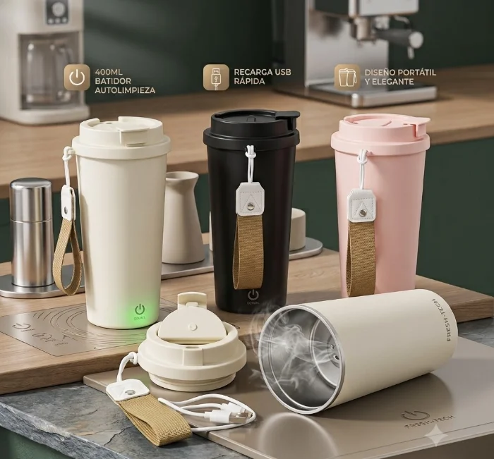 Vaso Batidora Eléctrico con Cable Usb