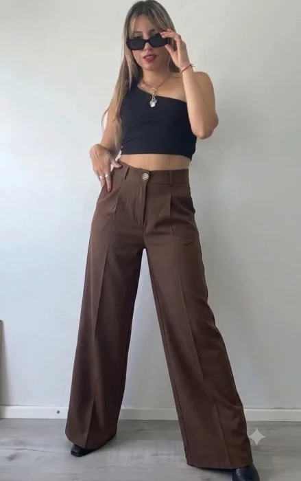 Pantalones Crep Sastrero