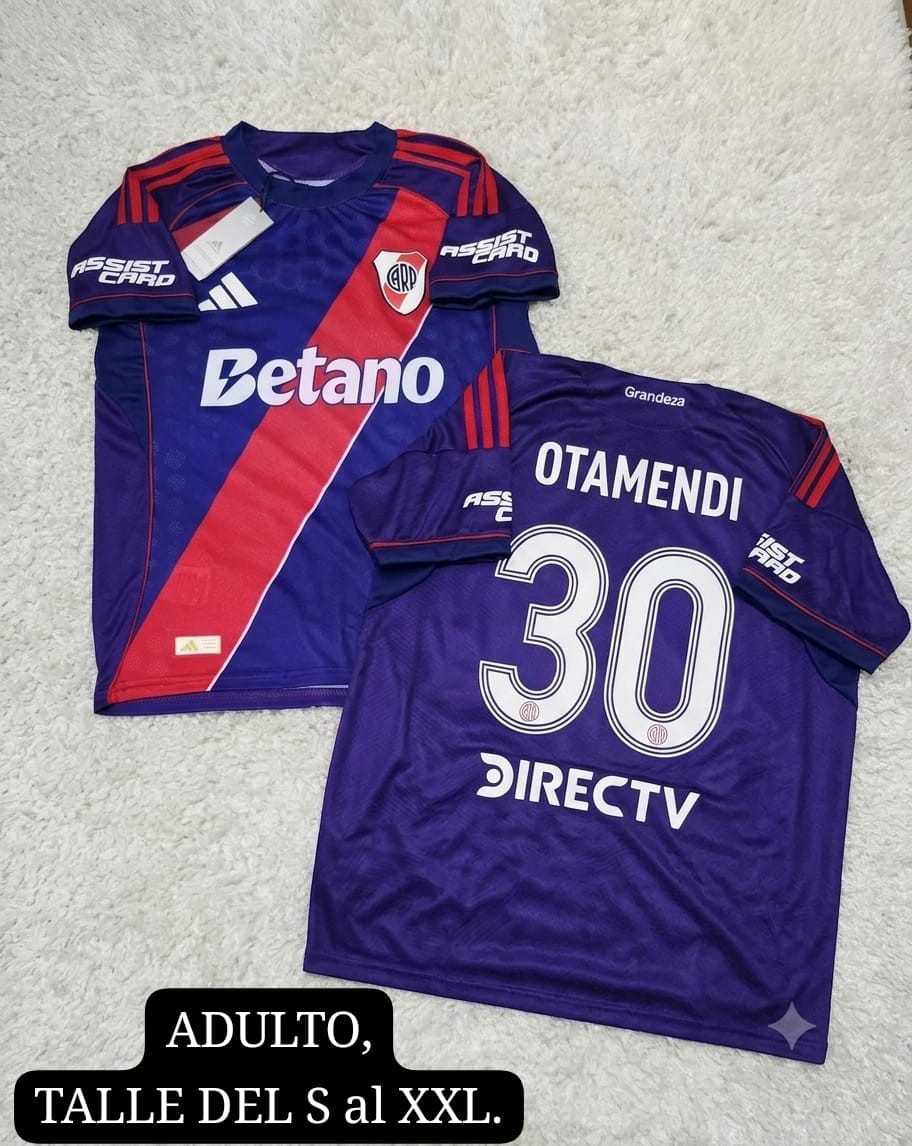 Camiseta Tercera Equipacion River Plate, con Dorsal - Imagen 2