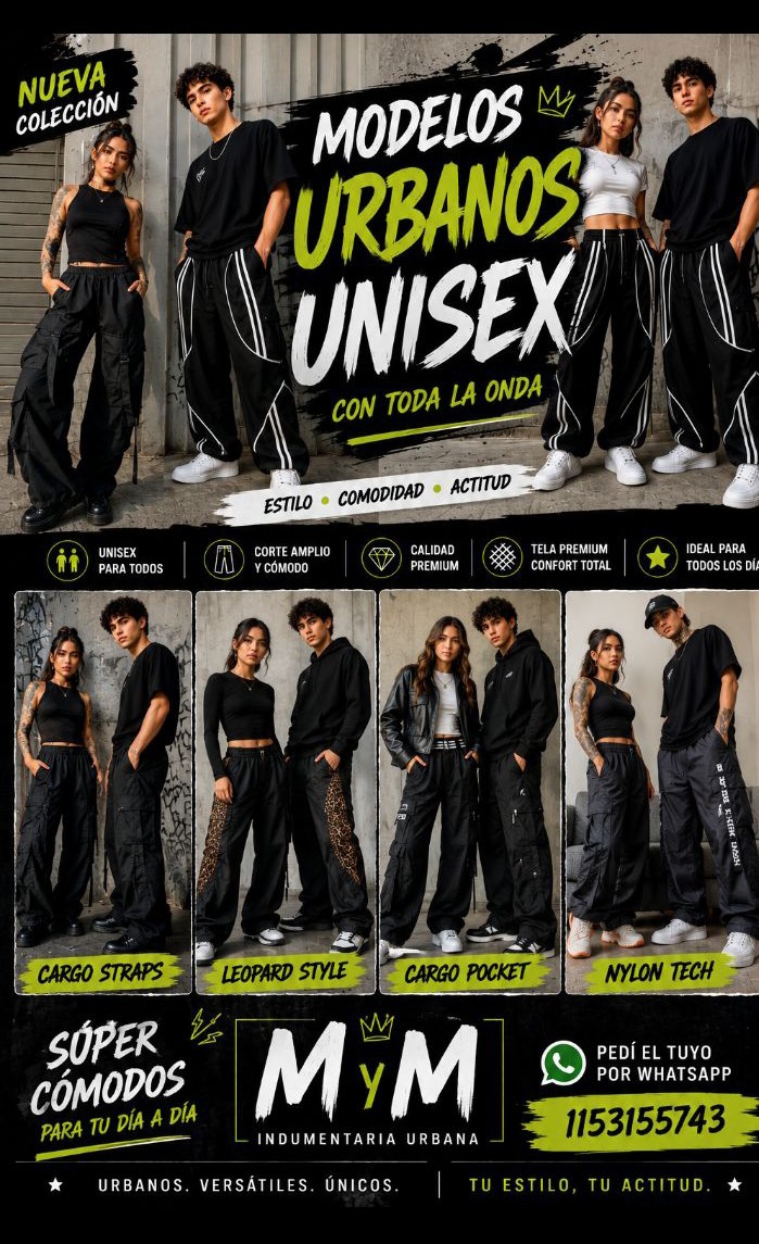 Baggy Urbanos Unisex - Imagen 2