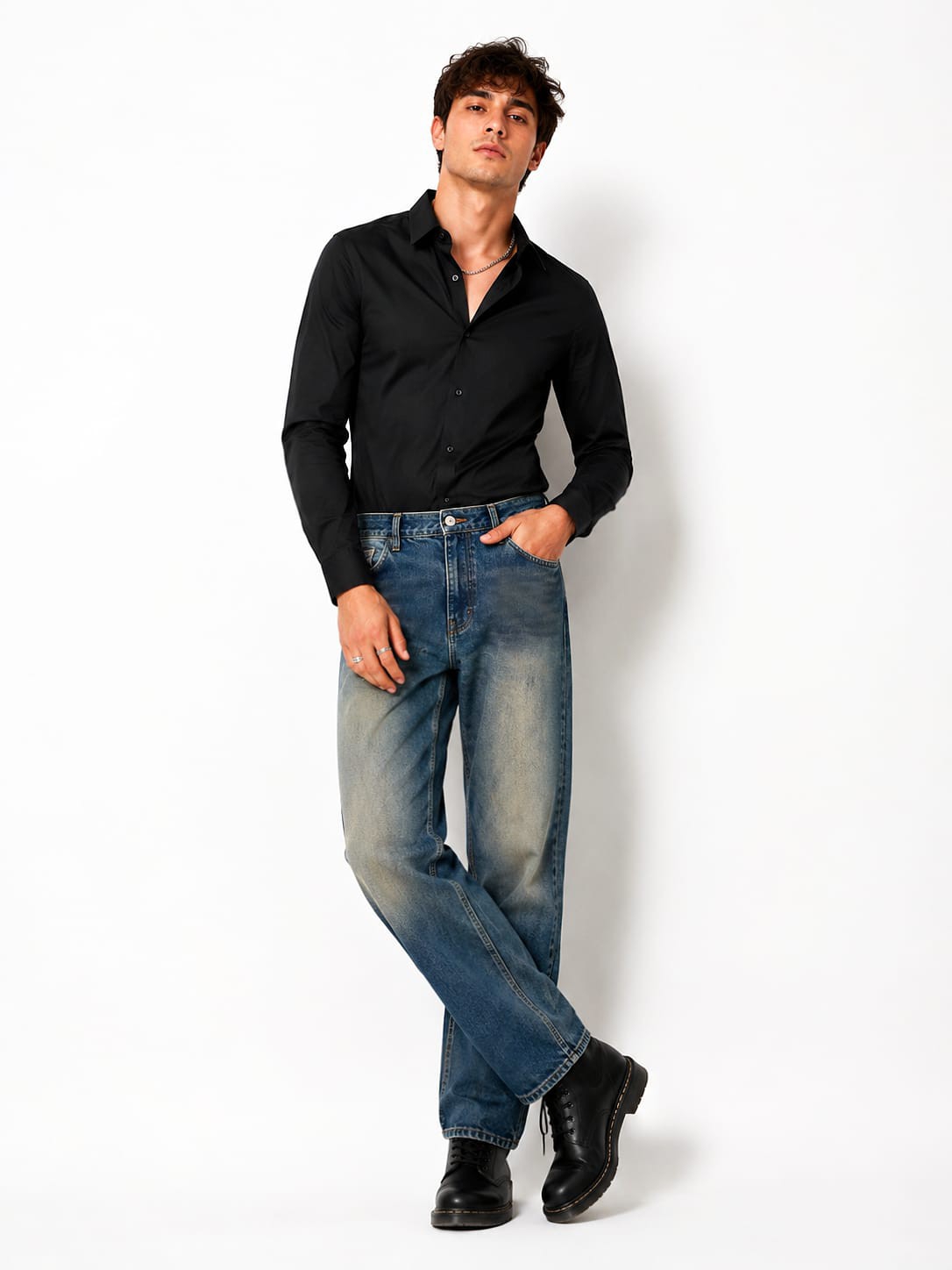 Jean Clásico Hombre Pantalon Denim Recto Caballero Unisex Moda 2000's Pinterest - Imagen 7