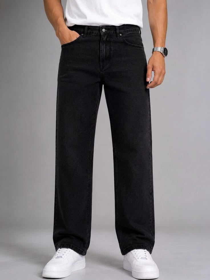 Jean Clásico Hombre Pantalon Ancho Recto Denim Caballero Mayoristas Hotsale 2000's - Imagen 2