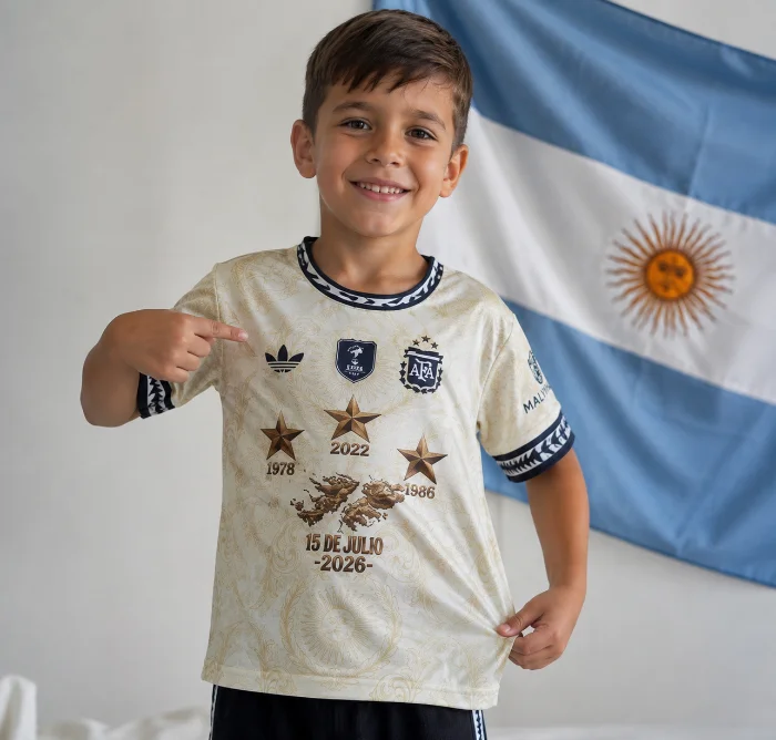  Camiseta Afa   Edición Malvinas   Modelo Infantil