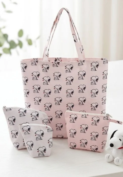 Totebags Impermeables Snoopy , También Hay Yerbera y Azucarera / Neceser - Cartuchera