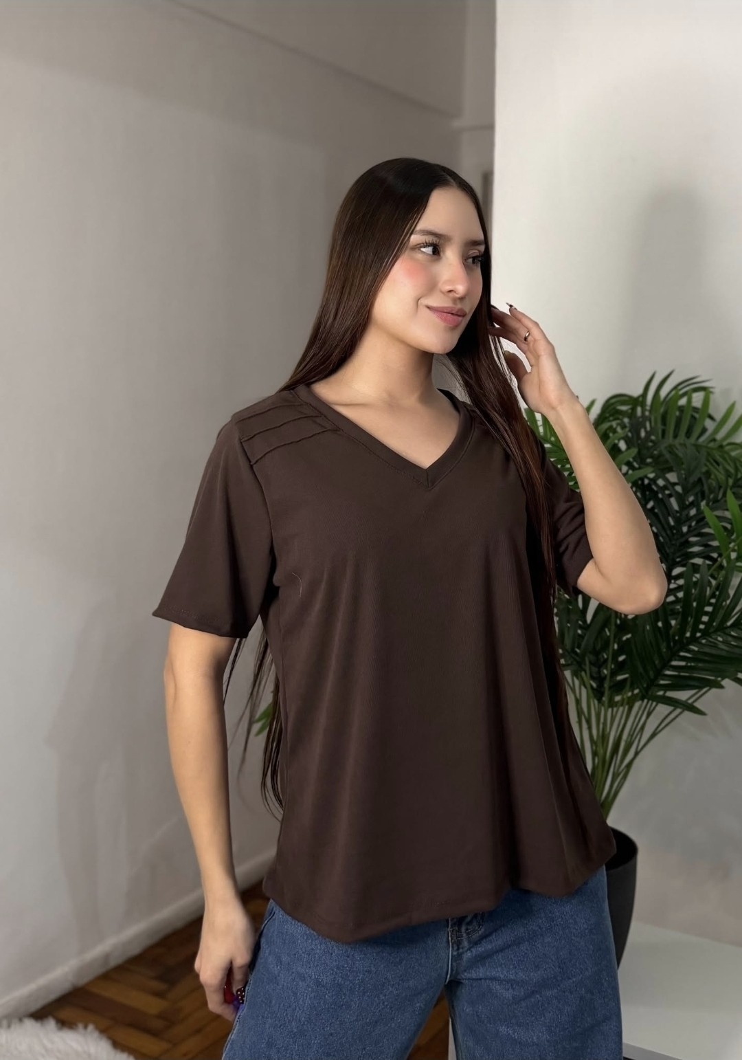 Remera Cuello V Morley Rib - Estrella - Imagen 3