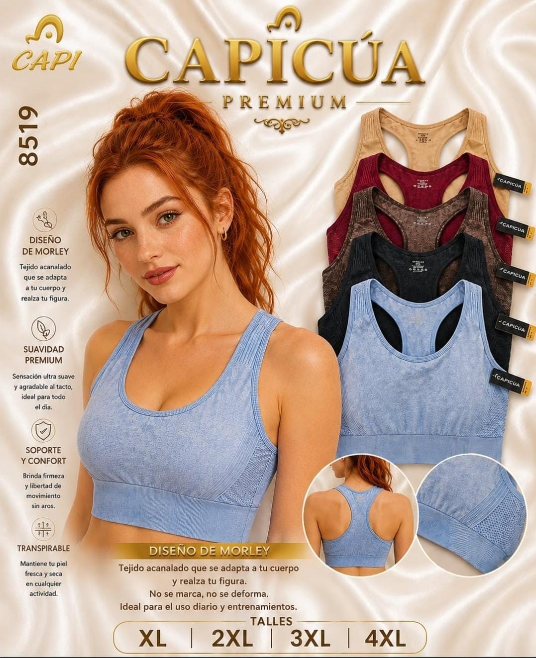 Hermosos Top Seamless Prelavado Especial Bretel Ancho..!! - Imagen 5