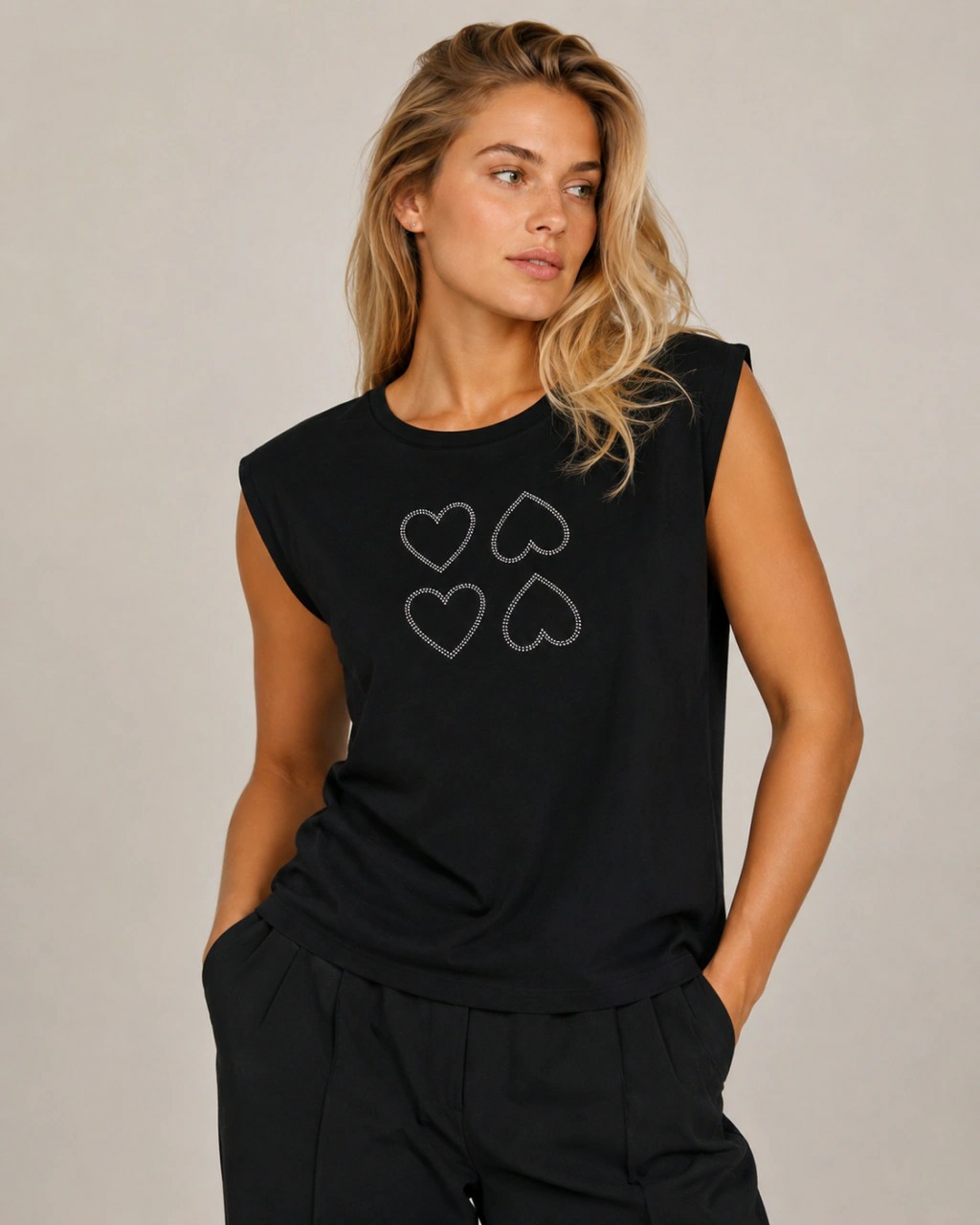 Remera con Strass Fiore - Imagen 2