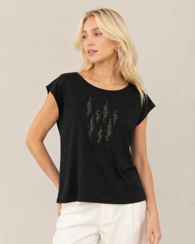 Remera con Strass Bella