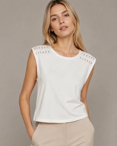 Remera con Strass Darcy