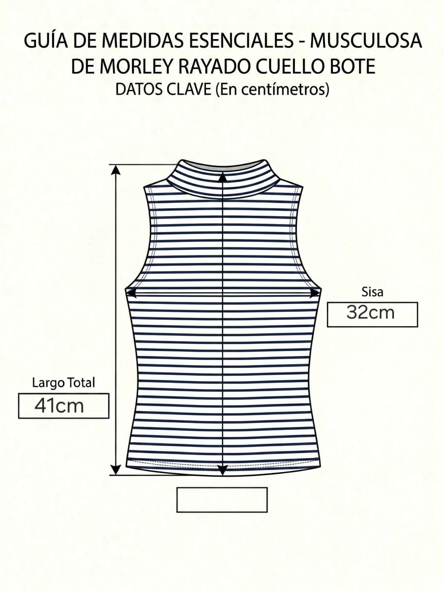 Musculosa de Morley Rayada - Imagen 3