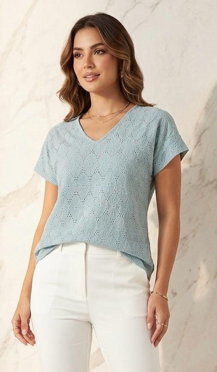 Remera Mng Japonesa Escote (v)brodery - Imagen 4