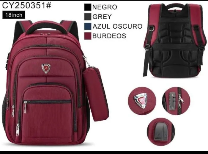 Mochila Reforzada con Cartuchera
