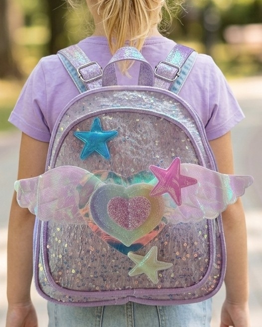 Mochila de Niña Corazón con Alitas - Imagen 1