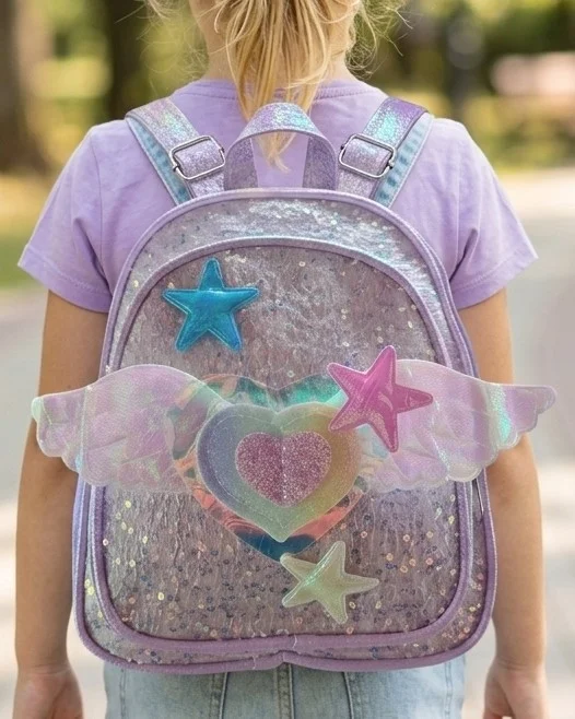 Mochila de Niña Corazón con Alitas