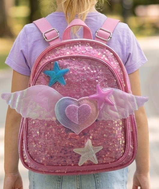 Mochila de Niña Corazón con Alitas - Imagen 2