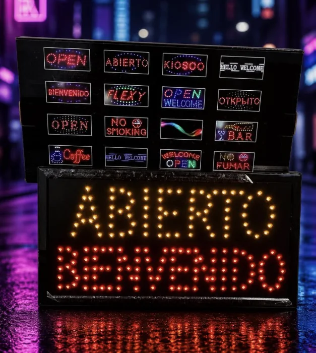 Cartel Led Barbería - Hutoshy