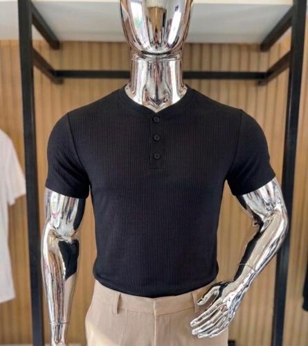 Remera Henley con Botones