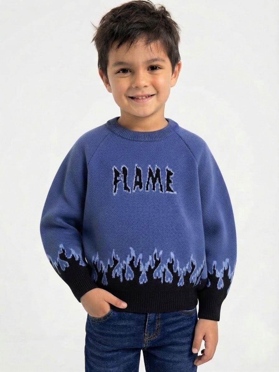 Sueter Oversize de Niño Tendencia - Imagen 2