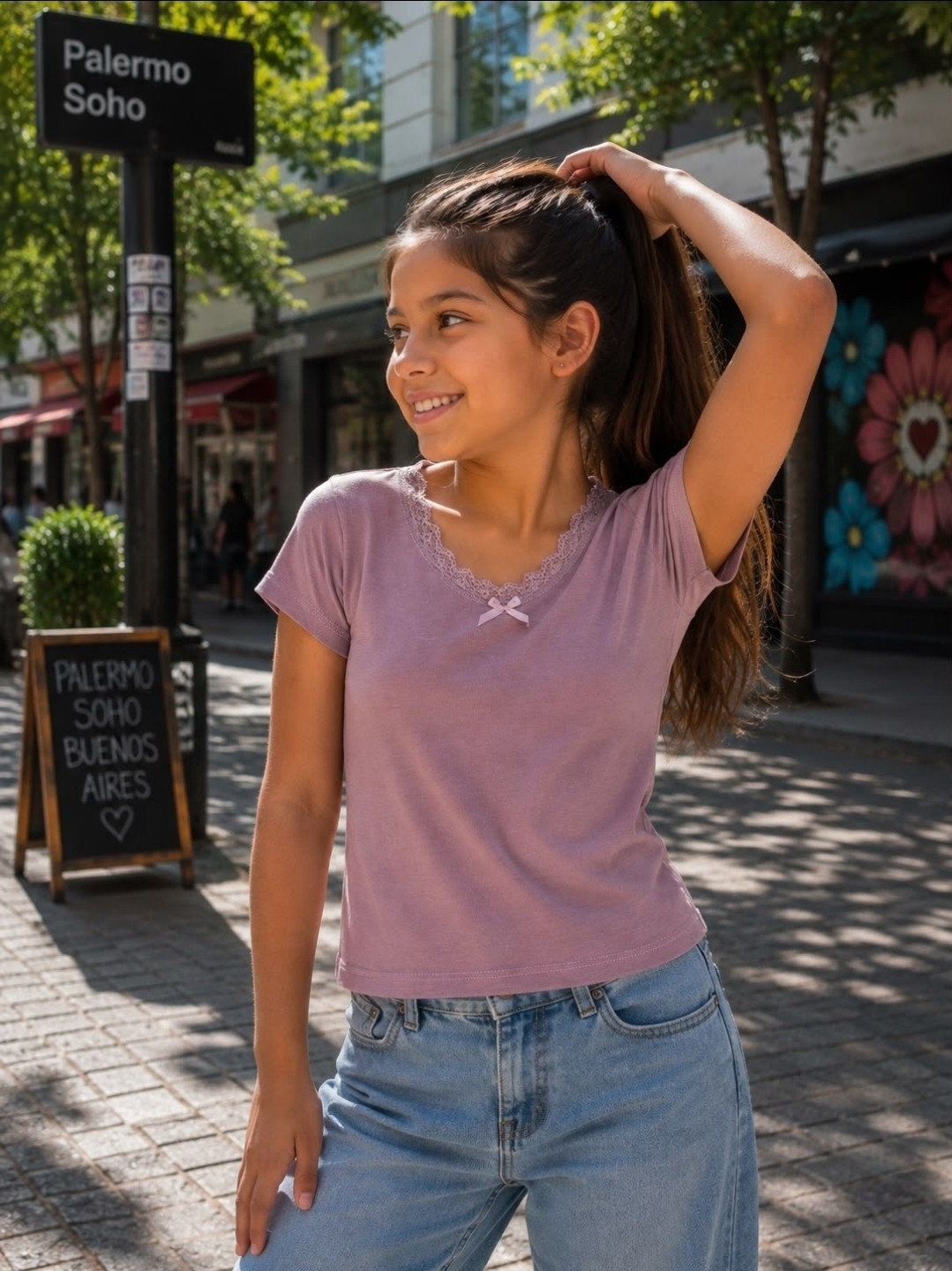 Remera Valentina para Nena. - Imagen 1